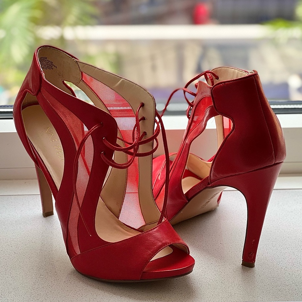 Nine West red heels